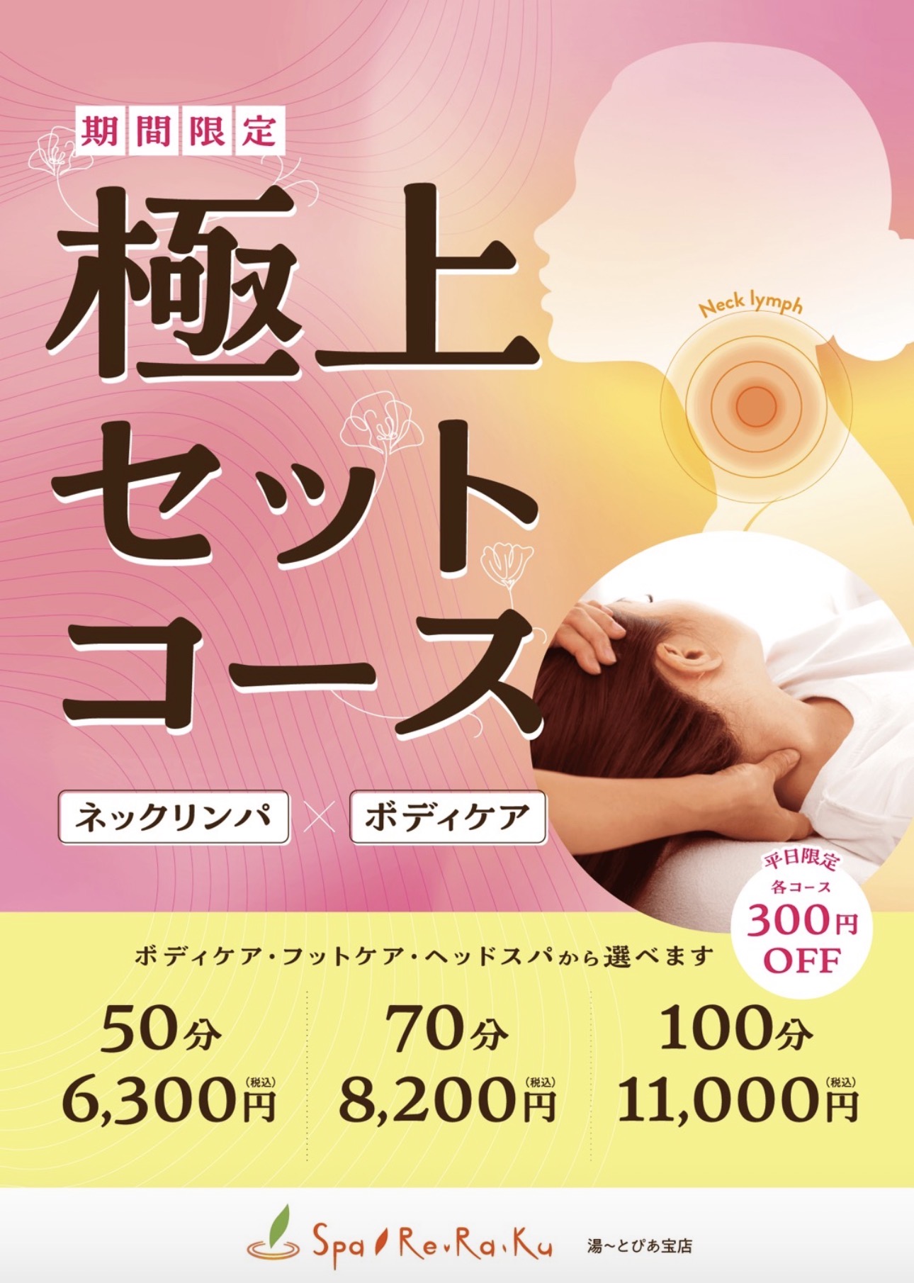 ボディケア スパリラク 3月キャンペーンお知らせ